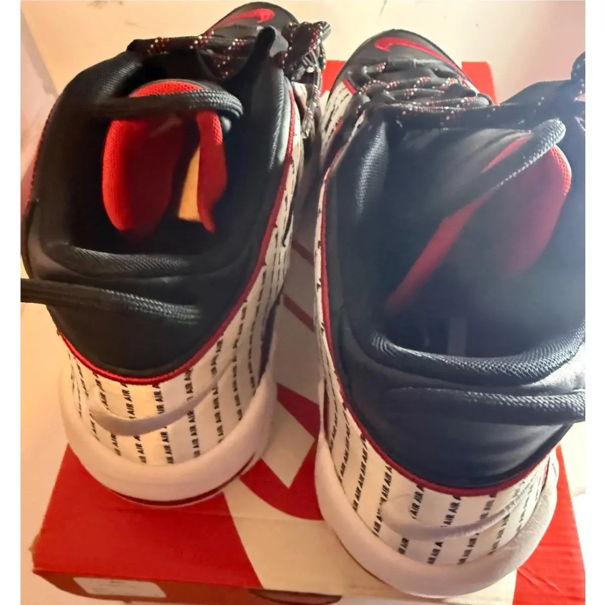 Nike shoes - Nike Air More Uptempo `96 - AV7947 001 - BLACK/WHITE/RED (UPC: 887231931996) 2