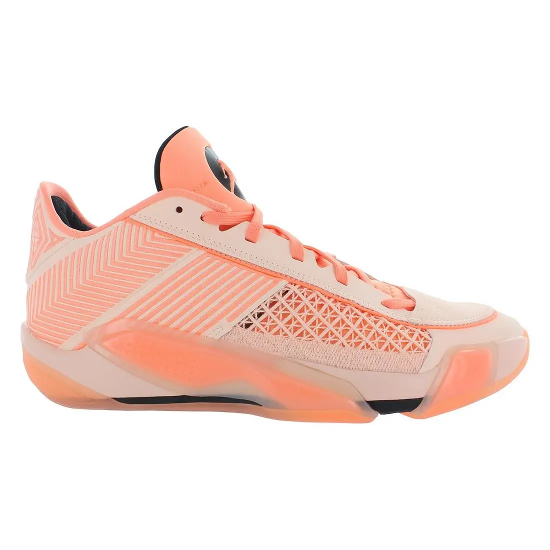 Nike Air Jordan Xxxviii Low Unisex Shoes Size 10.5 Color: Crimson Tint/black