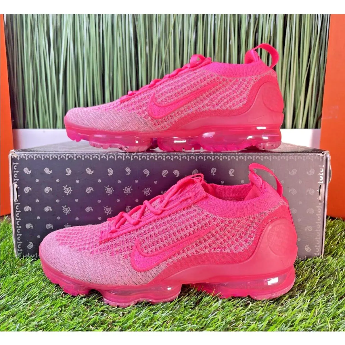 Nike Air Vapormax 2021 Nby Flyknit Womens Running Shoes Pink DZ5195 600 Size 6