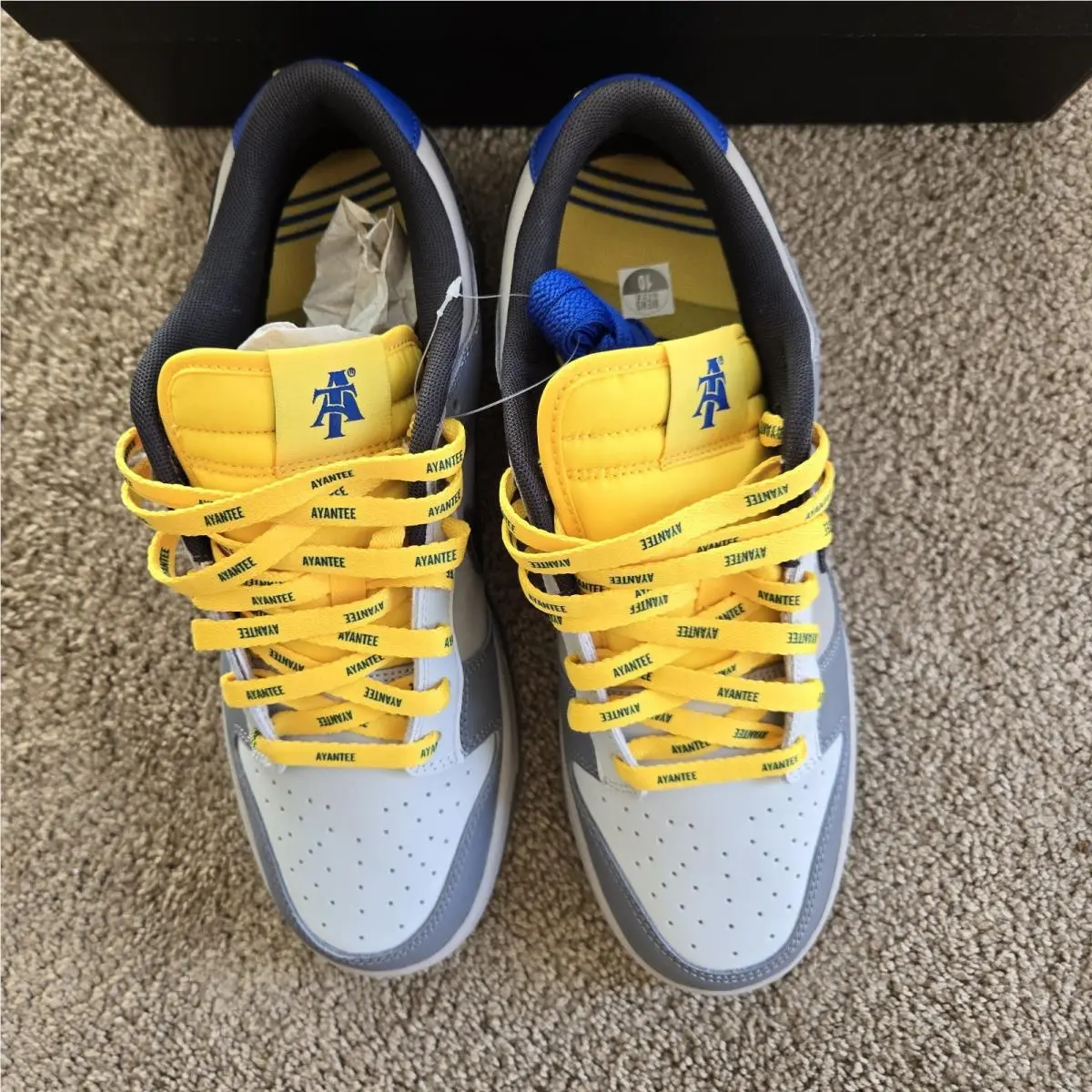 Nike shoes - Nike Dunk Low - Dunk Low - DR6187-001 - Cool Grey/Yellow-Blue-Black-Sail 2