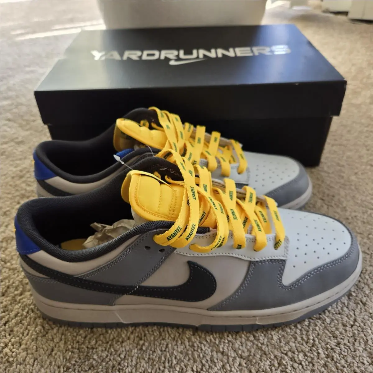 Nike shoes - Nike Dunk Low - Dunk Low - DR6187-001 - Cool Grey/Yellow-Blue-Black-Sail 3