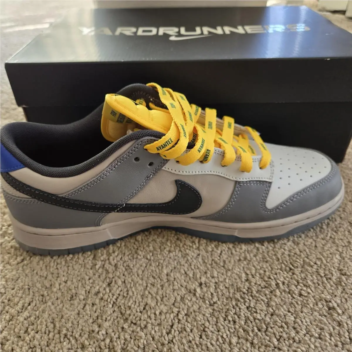 Nike shoes - Nike Dunk Low - Dunk Low - DR6187-001 - Cool Grey/Yellow-Blue-Black-Sail 4