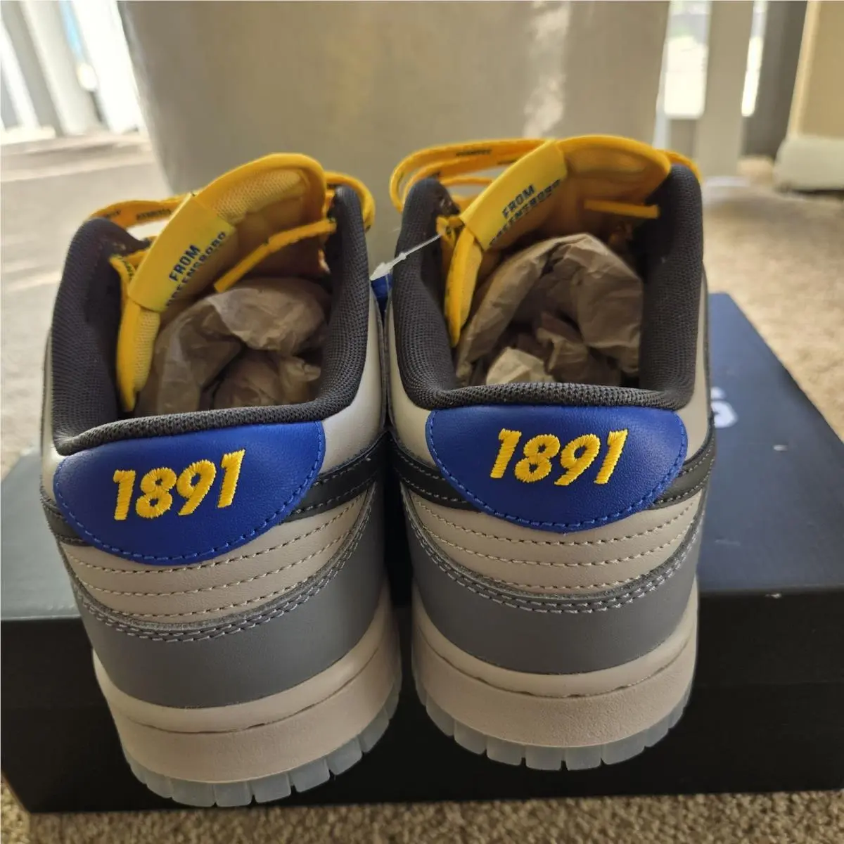 Nike shoes - Nike Dunk Low - Dunk Low - DR6187-001 - Cool Grey/Yellow-Blue-Black-Sail 5