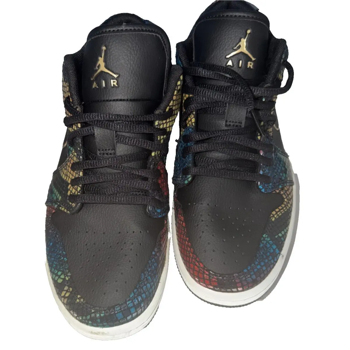 Nike shoes - Air Jordan 1 Low - Air Low - CW5580-001 - Black/Metallic Gold/Multi/White 1