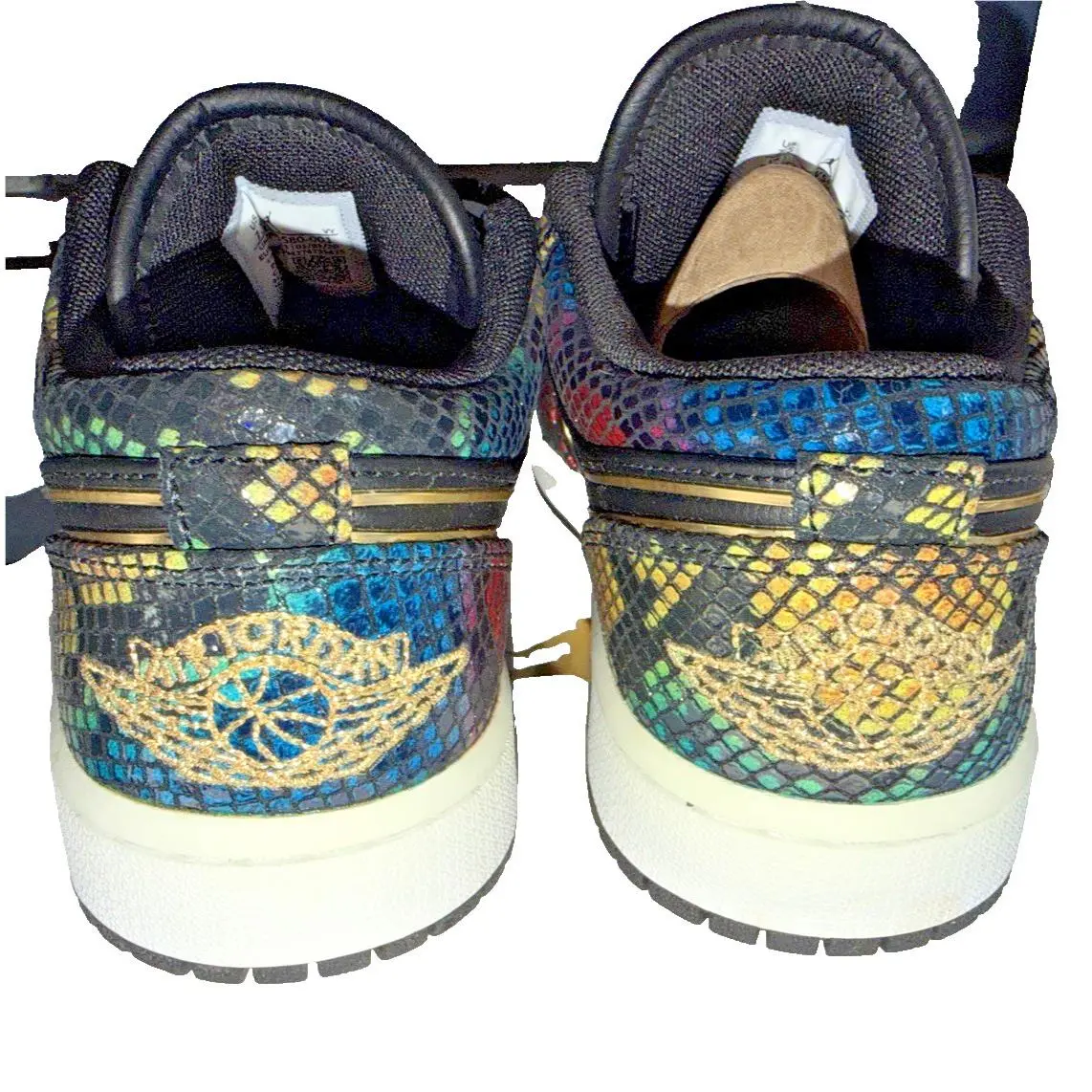 Nike shoes - Air Jordan 1 Low - Air Low - CW5580-001 - Black/Metallic Gold/Multi/White 3