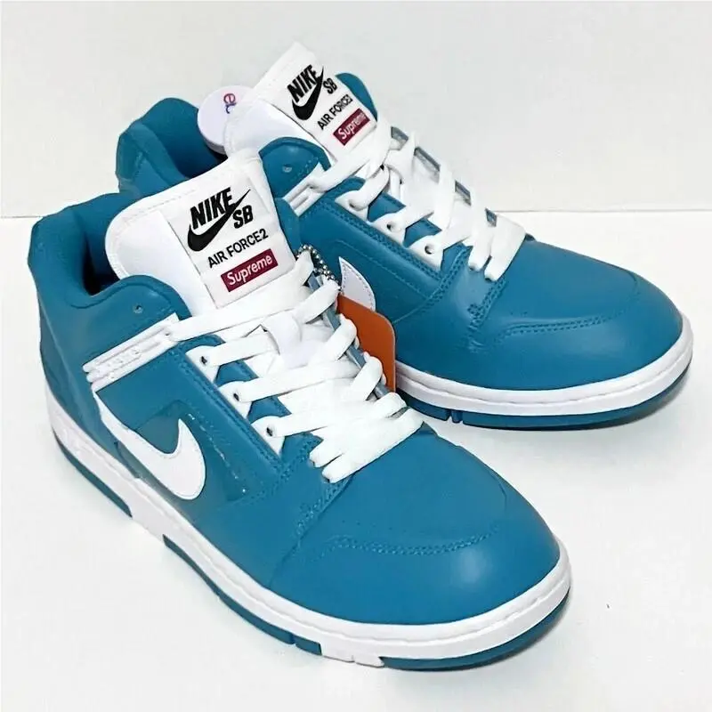 Nike SB Air Force 2 Low Supreme Teal Blue Size 9 US AA0871-313 II