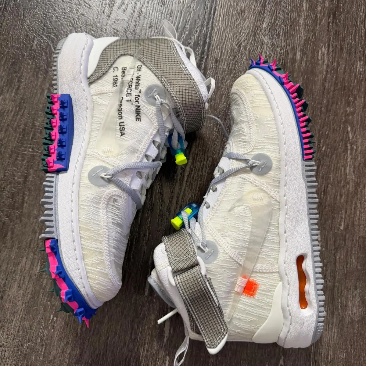 Nike shoes - Nike Air Force 1 Mid SP Off-White White - White 2