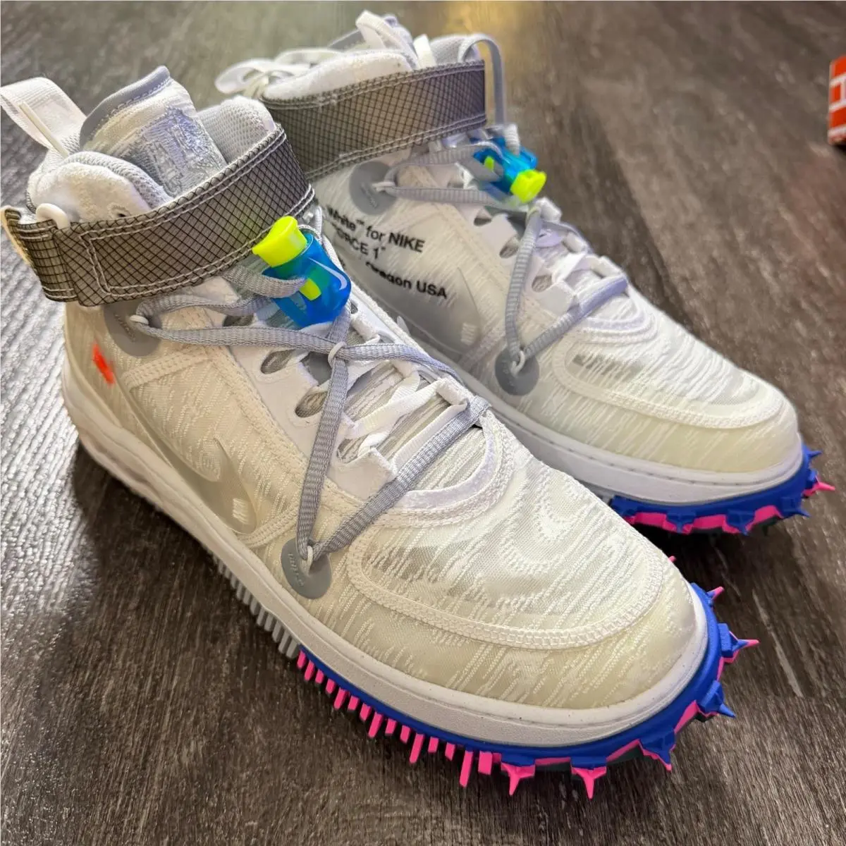 Nike shoes - Nike Air Force 1 Mid SP Off-White White - White 3