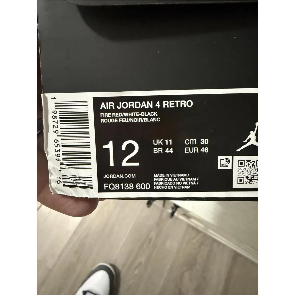 Nike Air Jordan 4 Men`s Size 12 Toro’s 2026