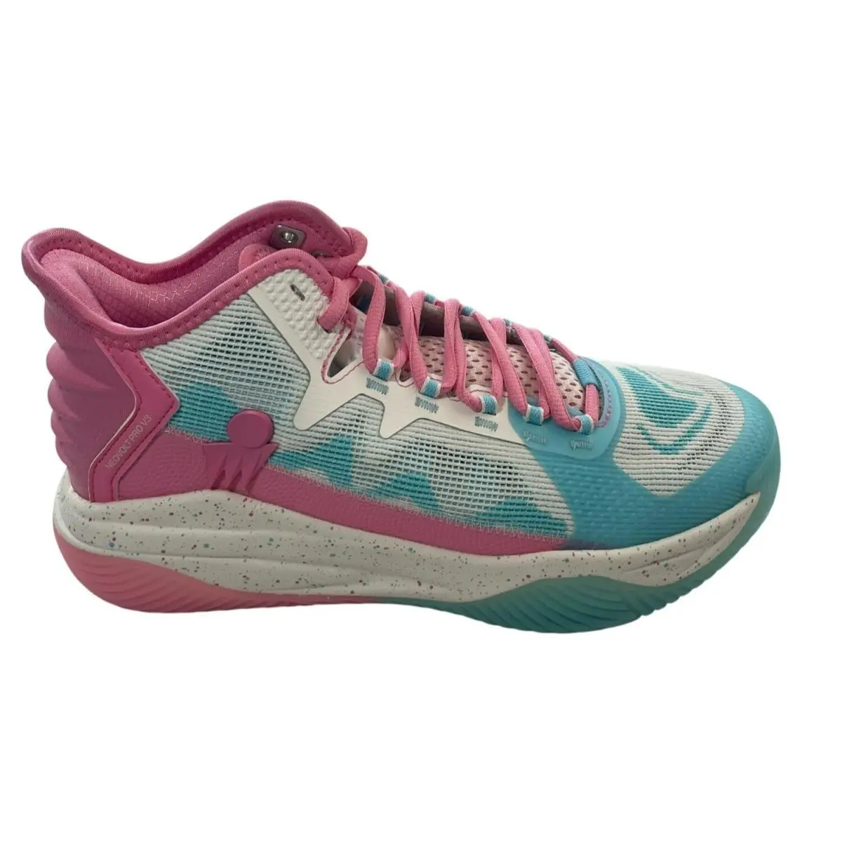 Nike Moolah Neovolt Pro V3 Basketball Shoes Pink Blue Athletic Women`s Size 8.5