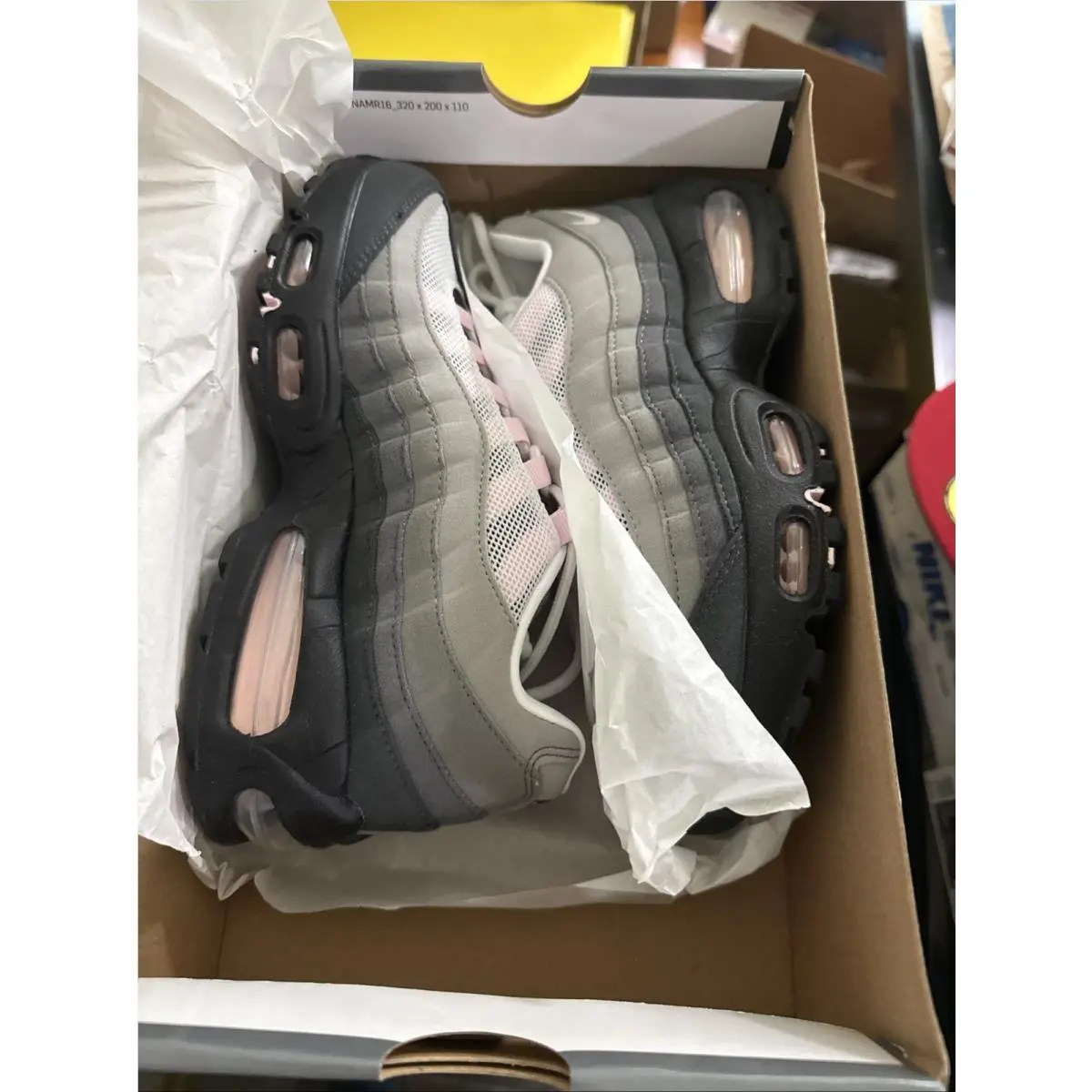 Nike Air Max 95 Gunsmoke Pink Foam Size 7