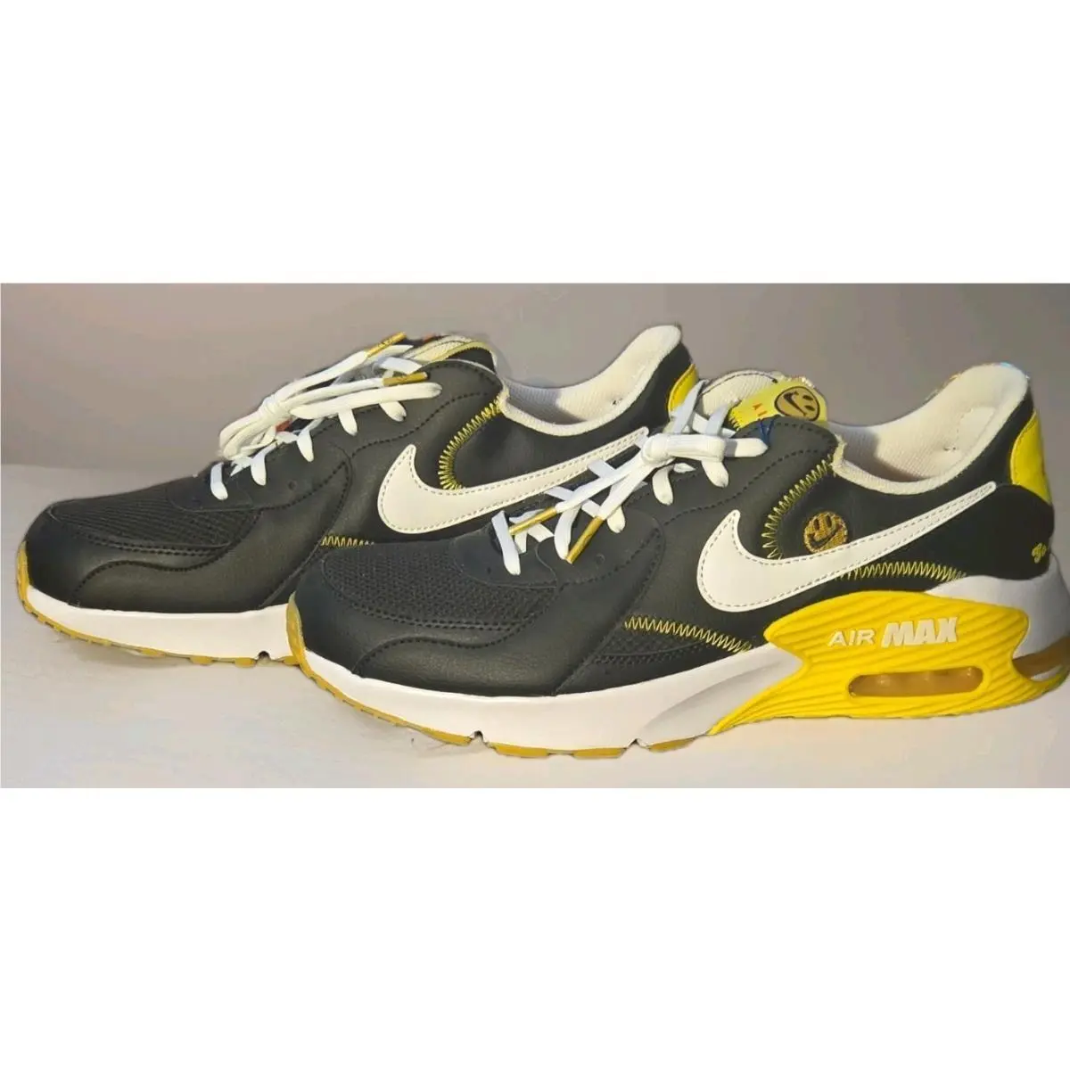 Nike Air Max Excee Go The Extra Smile Black Yellow Men`s 11.5 US DO5870-001
