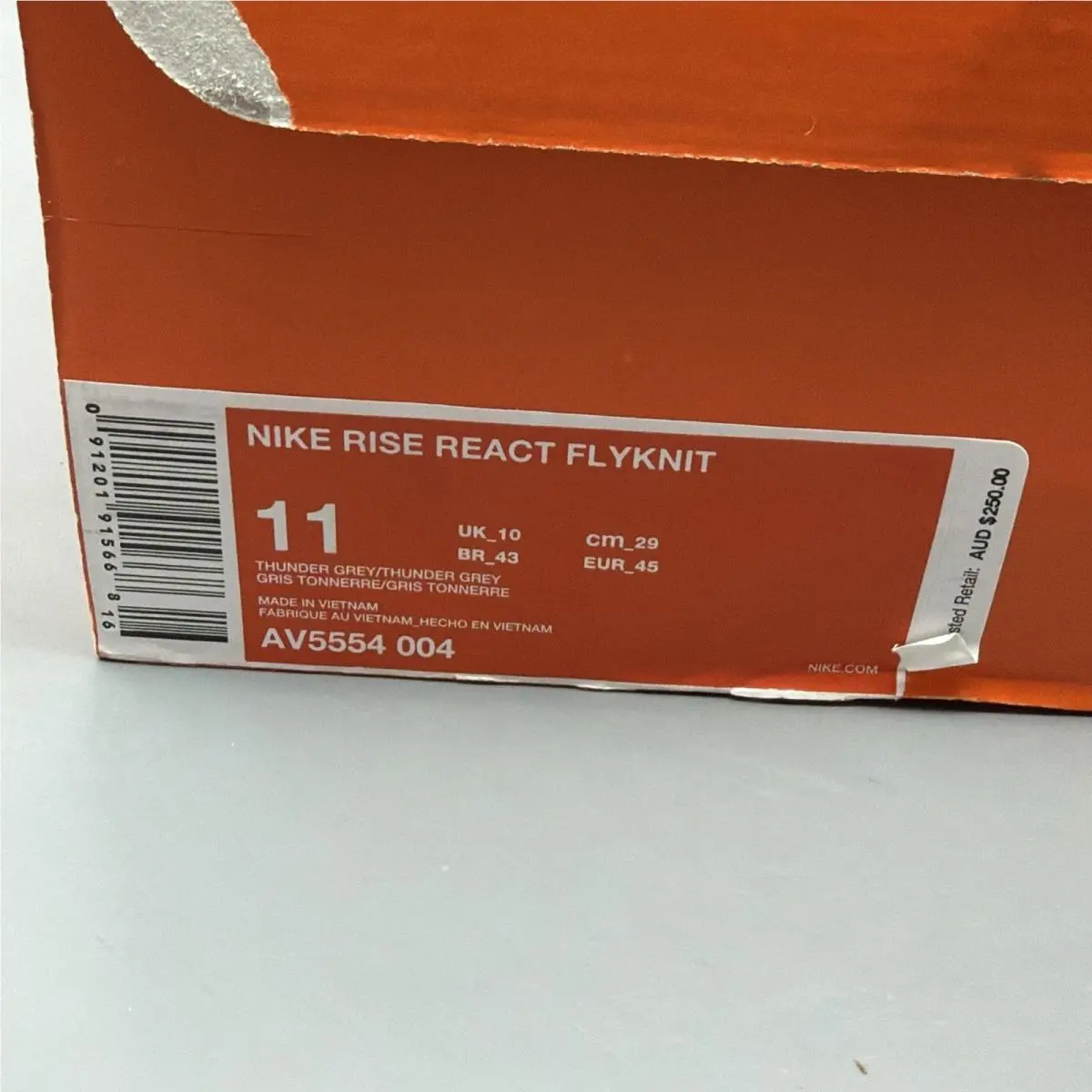 Nike shoes - Nike Rise React Flyknit - Rise React Flyknit - AV5554-004 - Gray (UPC: 0091201915668) 13
