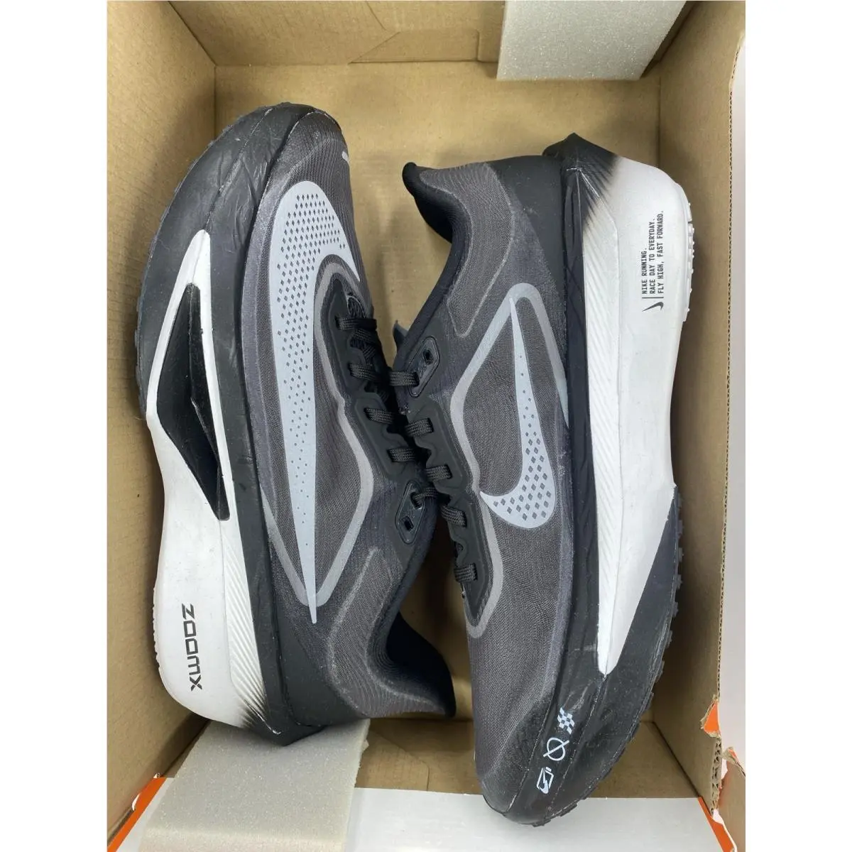 Nike shoes - Nike Zoom Fly - Zoom Fly - FN8455 001 - Black/White-LT Smoke Grey (UPC: 197597075822) 7