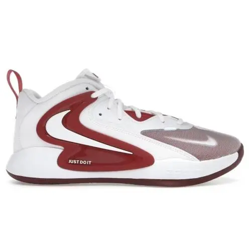 Nike Hyperset 2 White Team Crimson Men`s Size 14 FQ7070-106 Volleyball Shoes