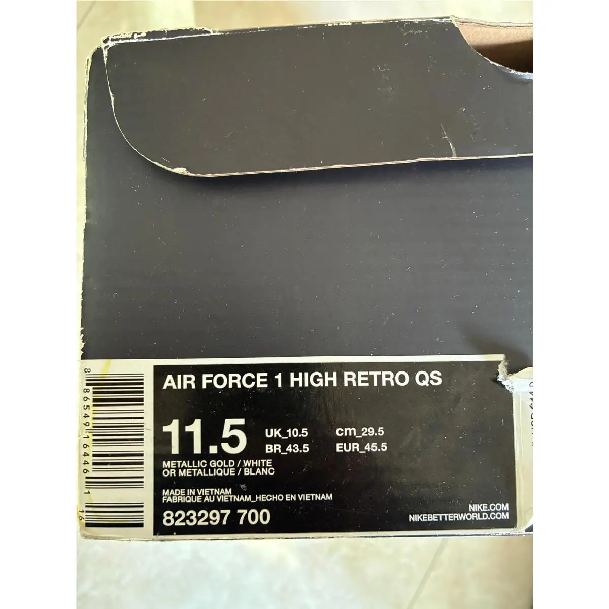 Nike shoes - Air Force 1 High - Air Force High - 823297-700 - Gold, way: Metallic Gold 5