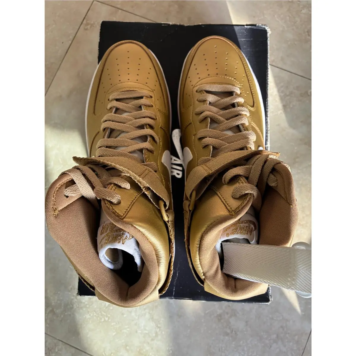 Nike shoes - Air Force 1 High - Air Force High - 823297-700 - Gold, way: Metallic Gold 2