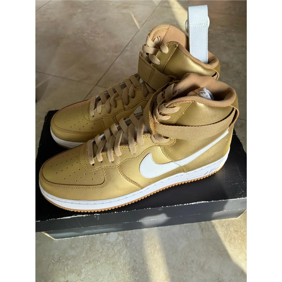 Nike shoes - Air Force 1 High - Air Force High - 823297-700 - Gold, way: Metallic Gold 3
