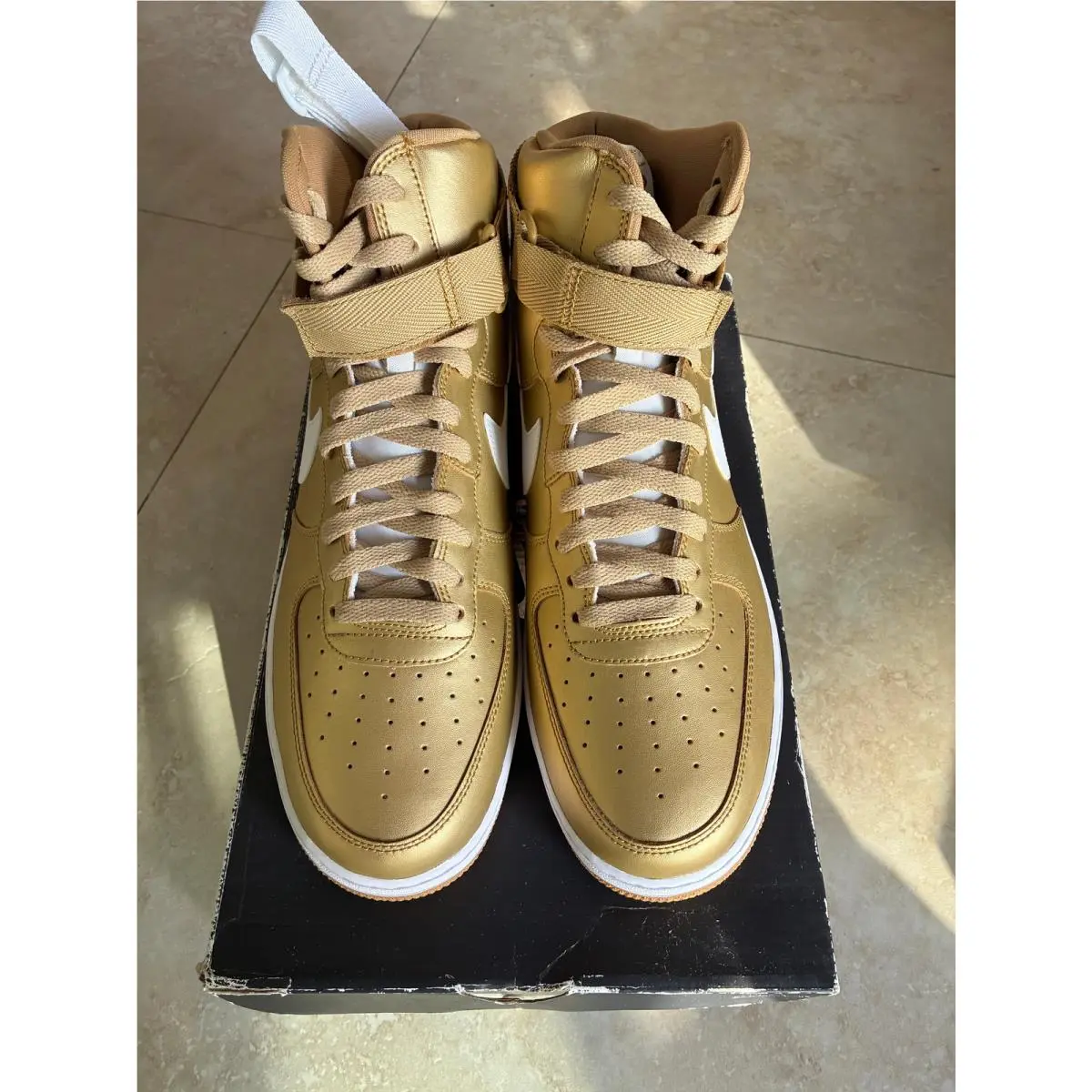 Nike shoes - Air Force 1 High - Air Force High - 823297-700 - Gold, way: Metallic Gold 4