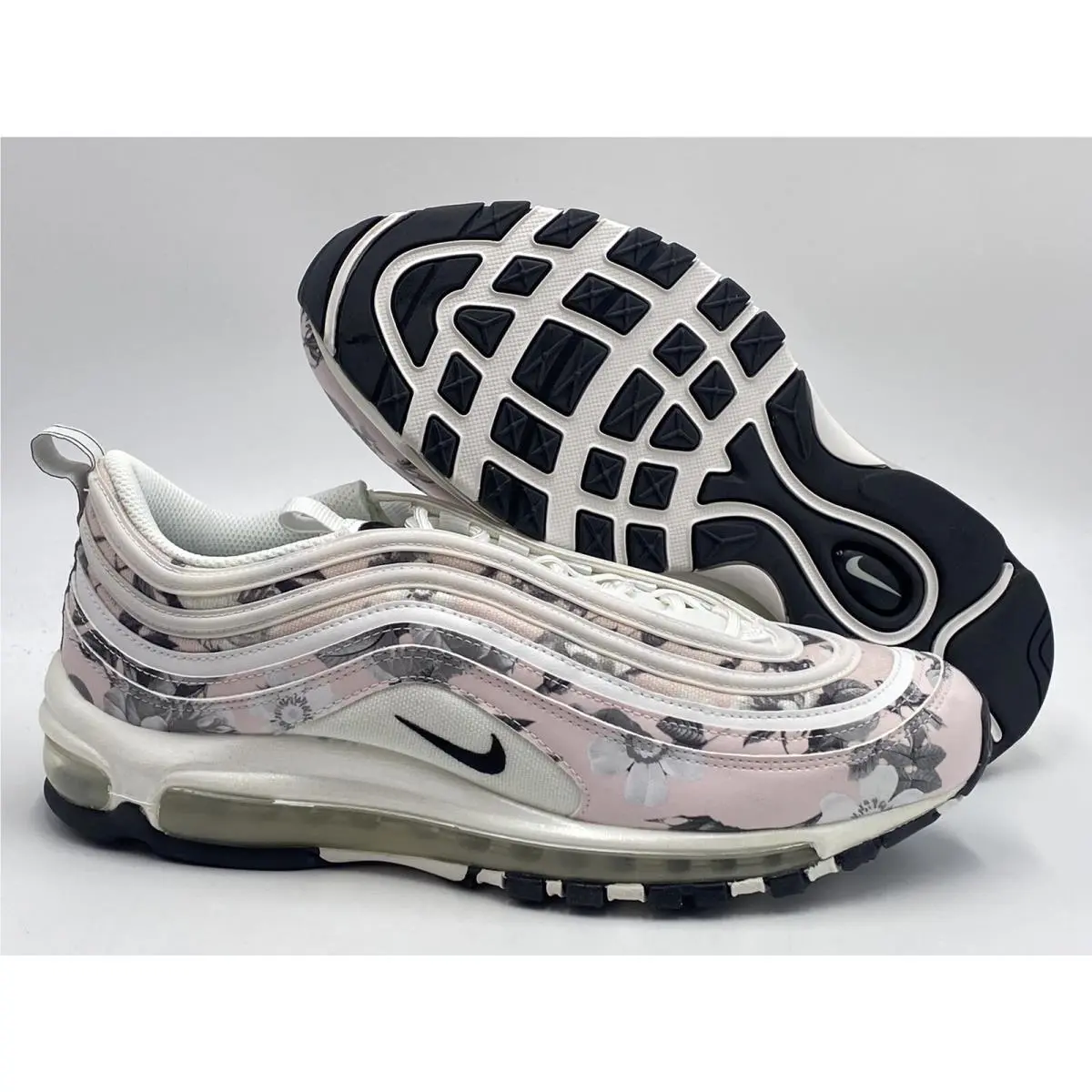 Nike Woman Air Max 97 Floral Pale Pink/blck-white BV6119-600 US Wmns SZ 6