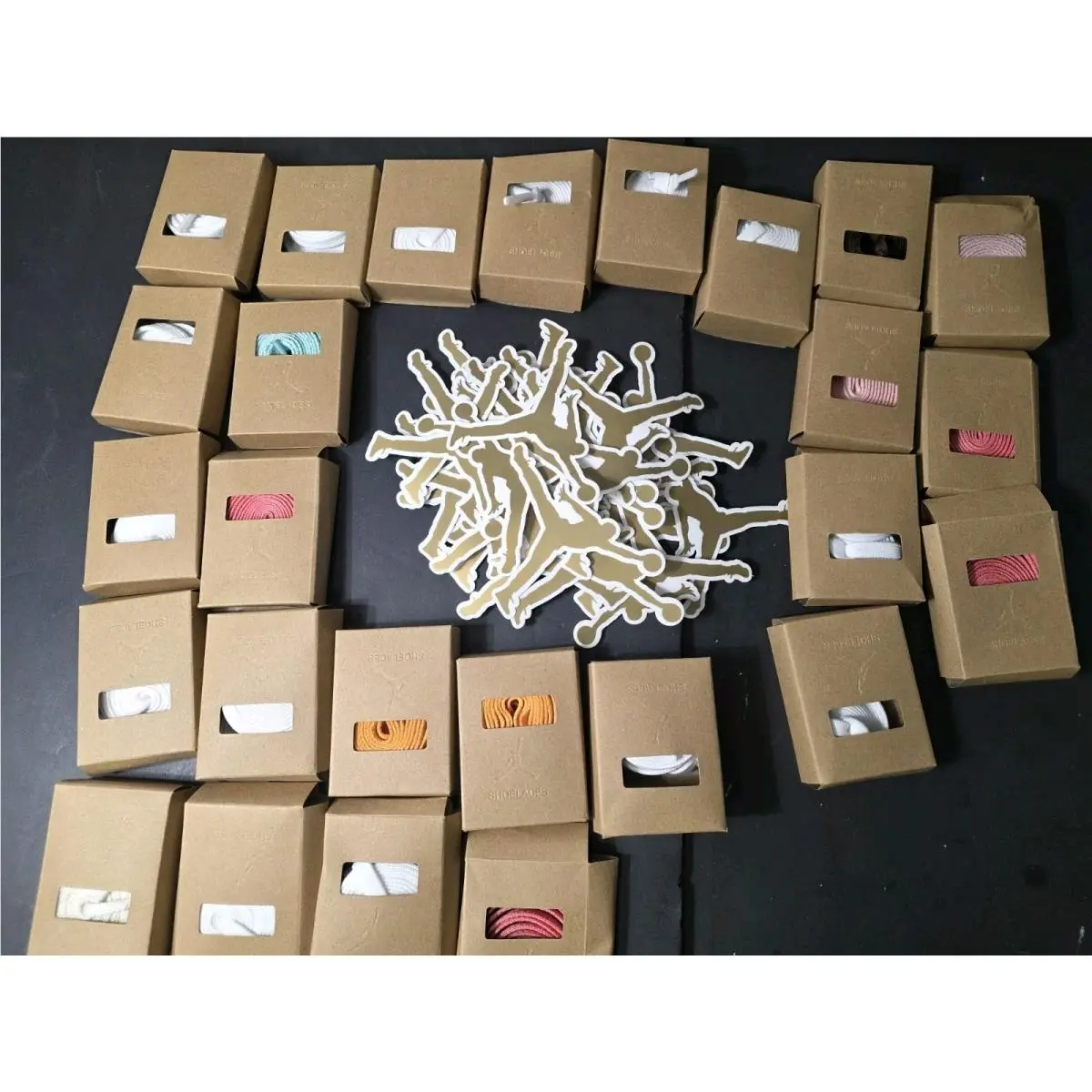 Official Air Jordanoem Flat Sneaker Replacement Shoe Laces Lot Of 26+ 42stickers