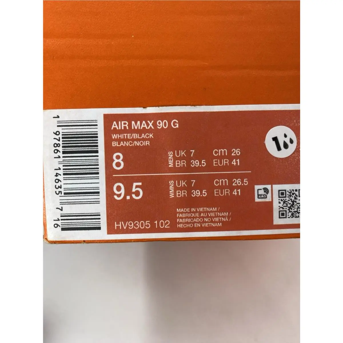 Nike shoes - Nike Air Max 90 - Air Max - HV9305 102 - White/Black (UPC: 197861146357) 10