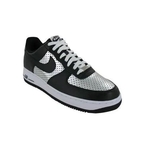 Nike Air Force 1 07 Low Black/silver Mens Shoes 315122-008 Silver/black