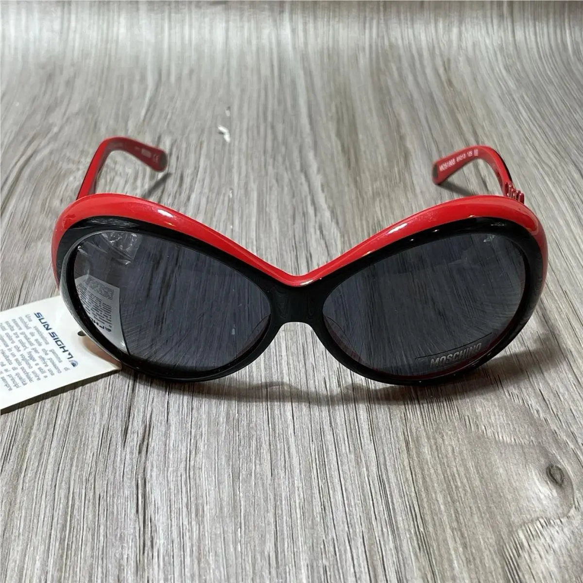 Vtg Moschino Women`s Sunglasses Red/black MO51903 61 13 125 BS