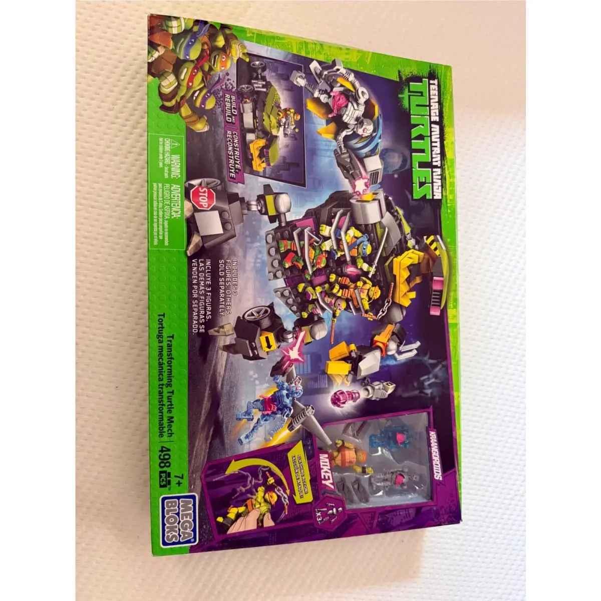 Mega Bloks- Teenage Mutant Ninja Turtles- Building Sets Transforiming Turtle Mech (498pcs)