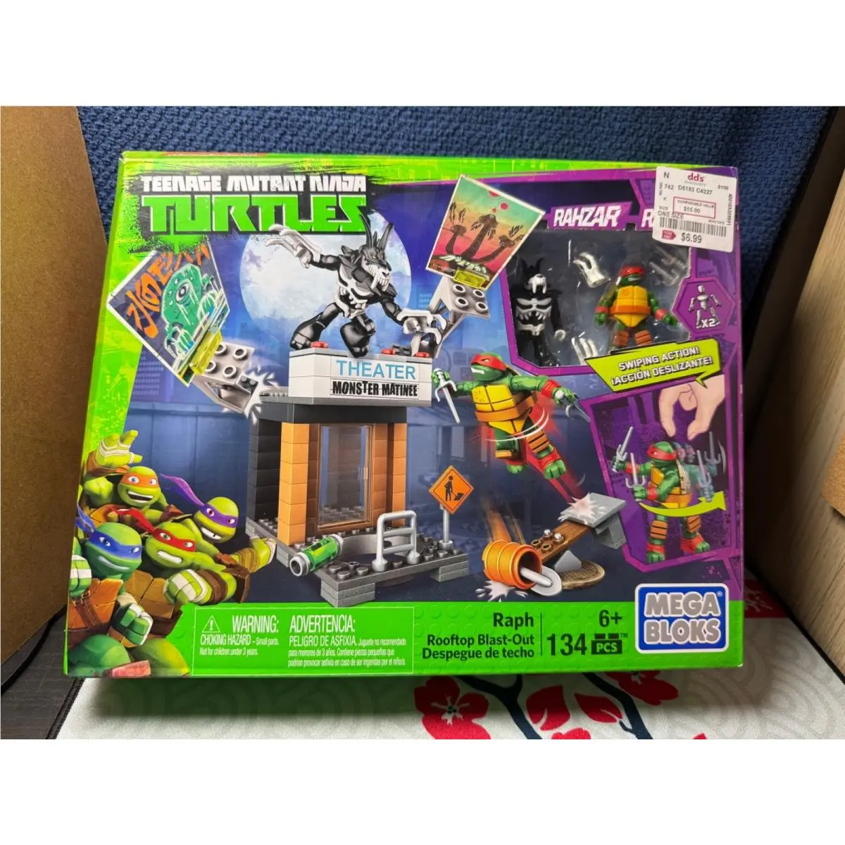 Mega Bloks- Teenage Mutant Ninja Turtles- Building Sets Raph Street Strike (122pcs)