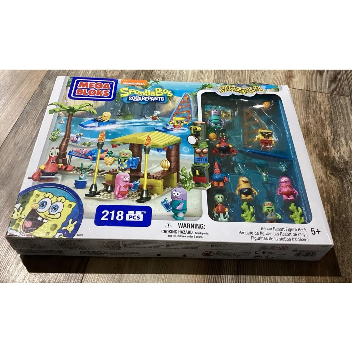 2014 Mega Bloks Spongebob Squarepants Beach Resort Figure Pack Playset 2014