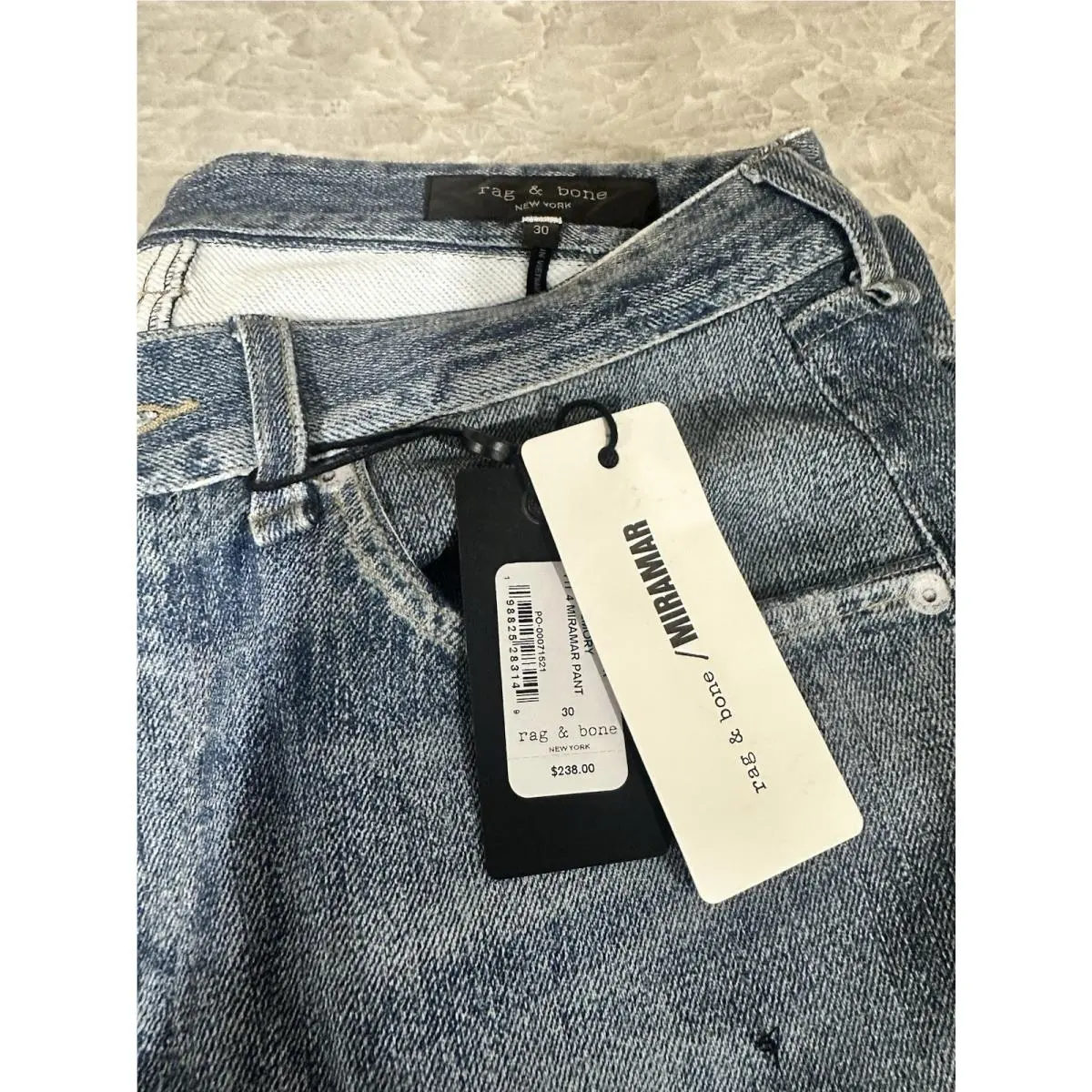Men’s Rag and Bone Fit 4 Miramar Jean Emory Size 30