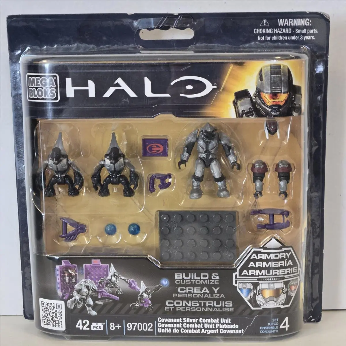 2012 Mega Bloks - Halo - 97002 Covenant Silver Combat Unit