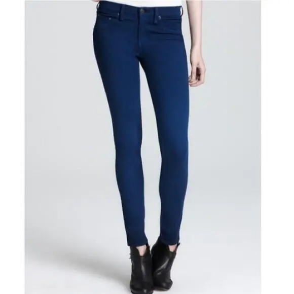 Rag Bone The Legging Federal Blue Skinny W15030026 Size 25