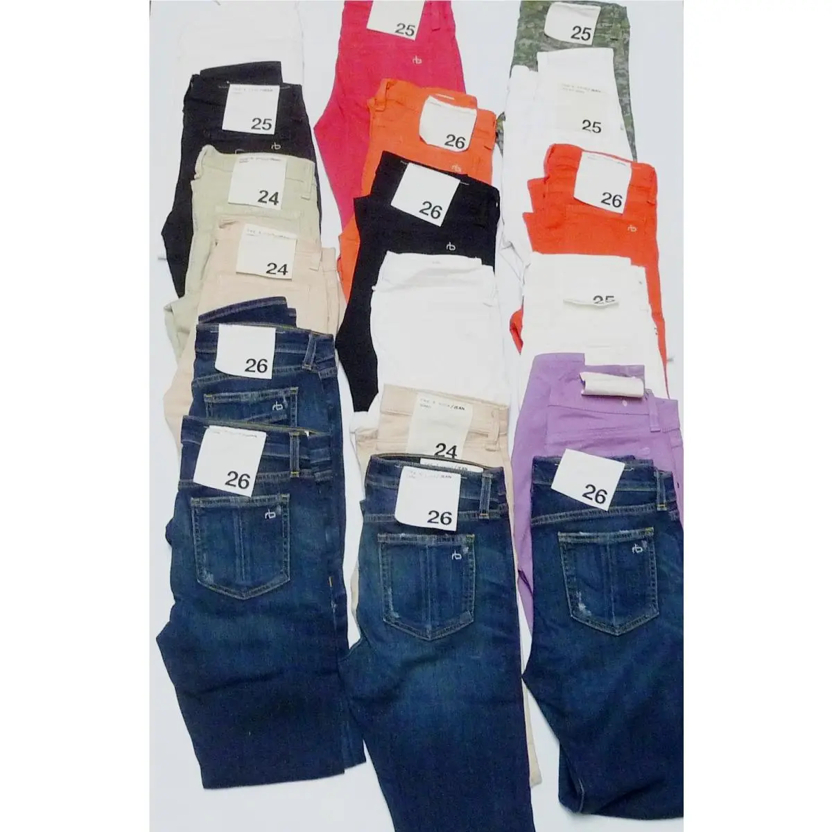 Lot 18 Rag Bone Jeans Denim Various Colors Sizes 24 25 26