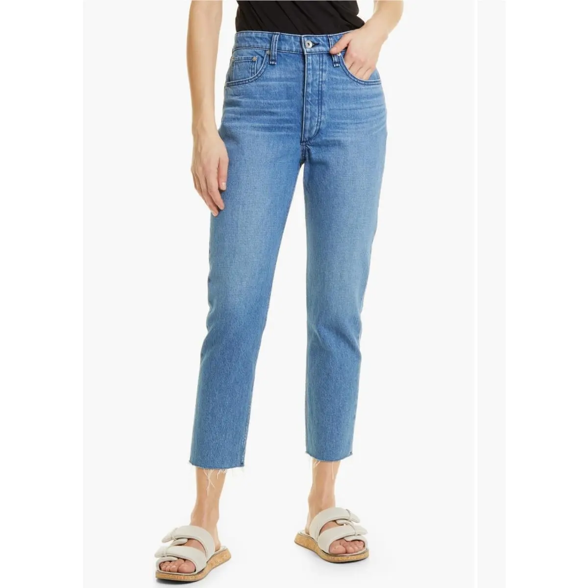 Rag Bone Nina High Rise Ankle Cigarette Denim Jeans 28
