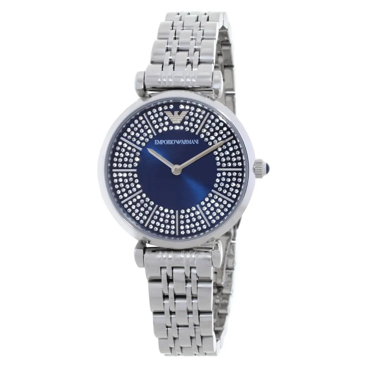 T-bar Quartz Blue Dial Ladies Watch AR11627 by Emporio Armani