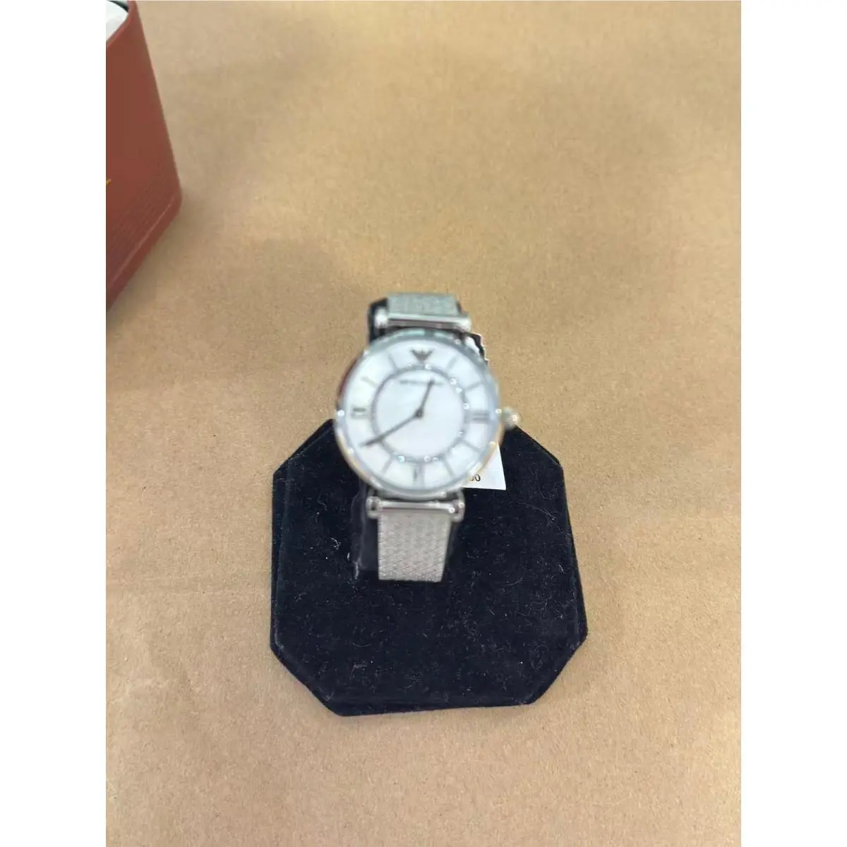Emporio Armani AR11319 Ladies Watch Gianni T-bar Metal Belt with Silver