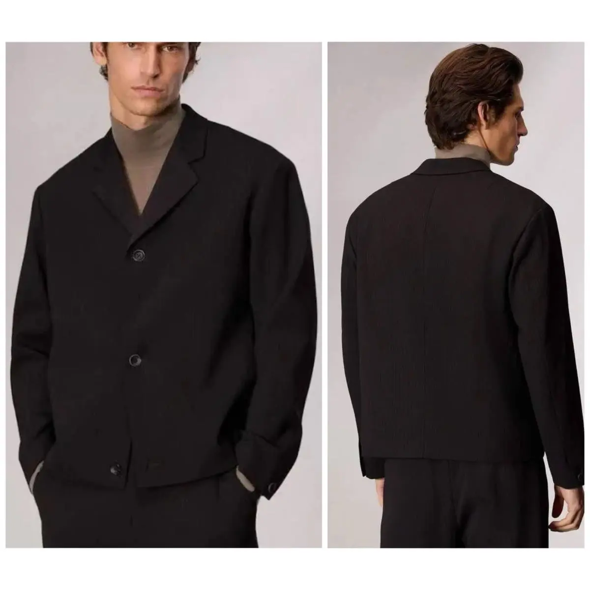 Rag Bone Anton Blazer Pinstripe In Black Size: 48