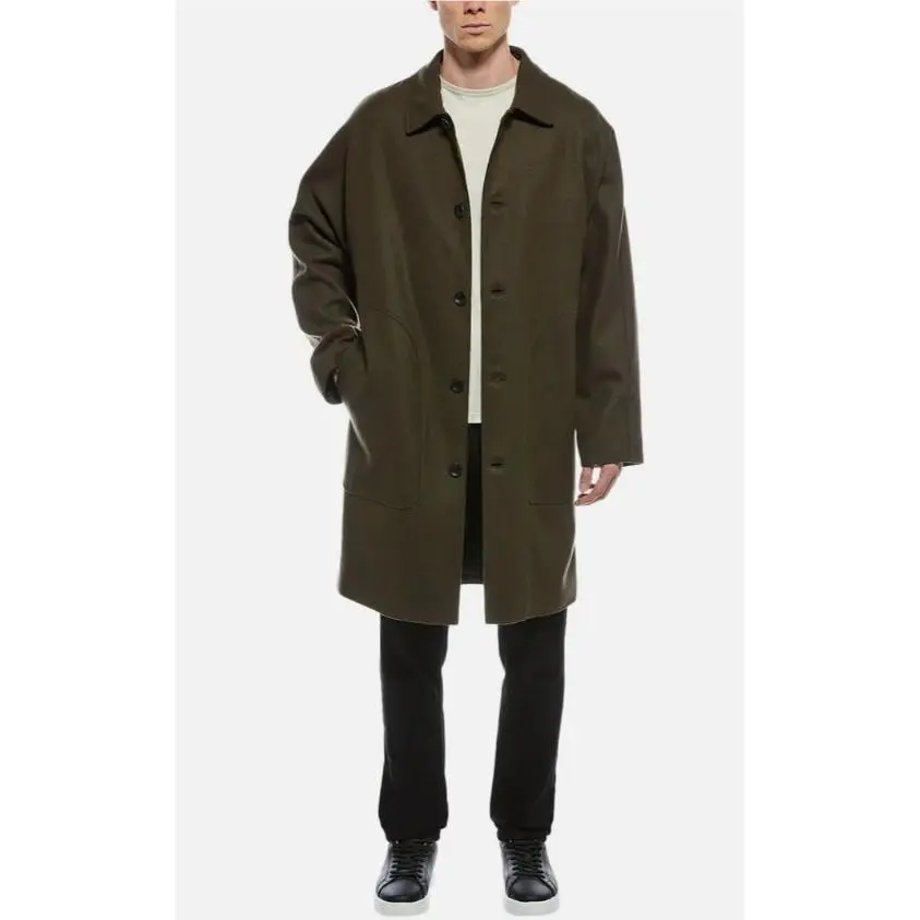 Rag Bone Marshall Wool Blend Marshall Coat In Green Size: Xxl