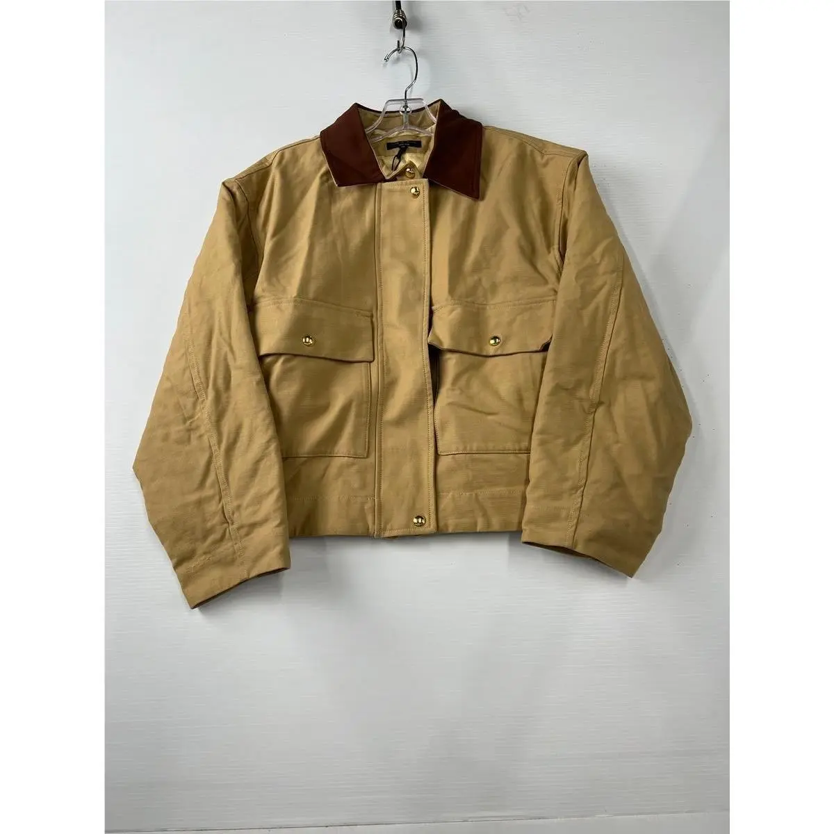 Rag Bone Nonie 2-in-1 Cotton Twill Jacket Women`s Size XS Beige