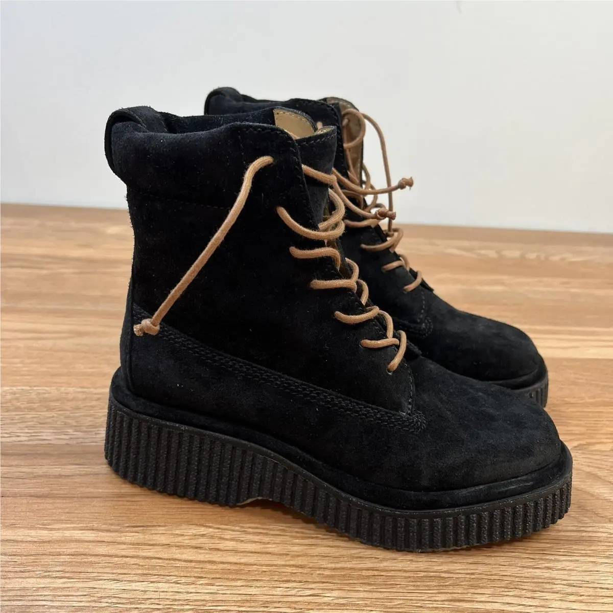 Rag Bone Black Suede Sloane Boots Women`s Size 6 EU 36