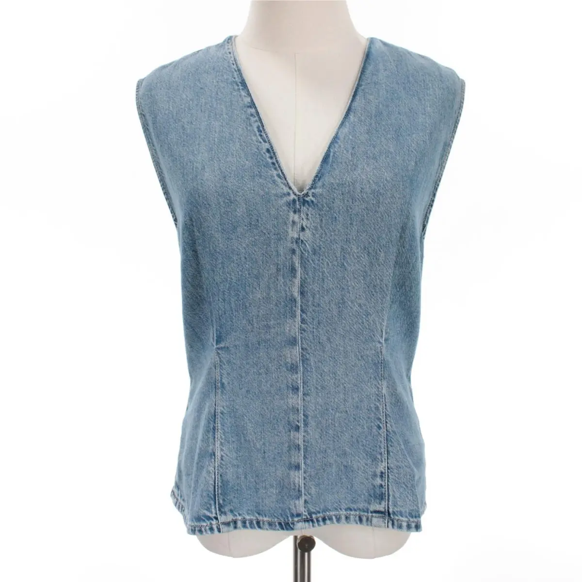 Rag Bone Ava Lightweight Denim Top Size 6 Tilden Blue