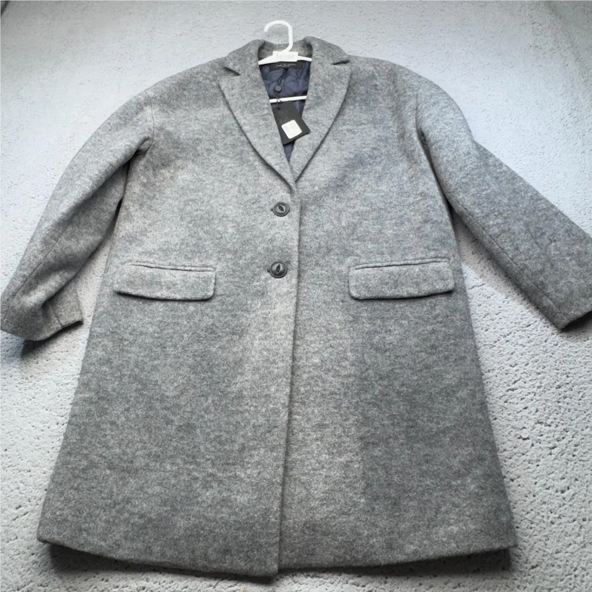 Rag and Bone Coat Womens Extra Small Gray Oversized Drop Shoulder Estelle Cocoon