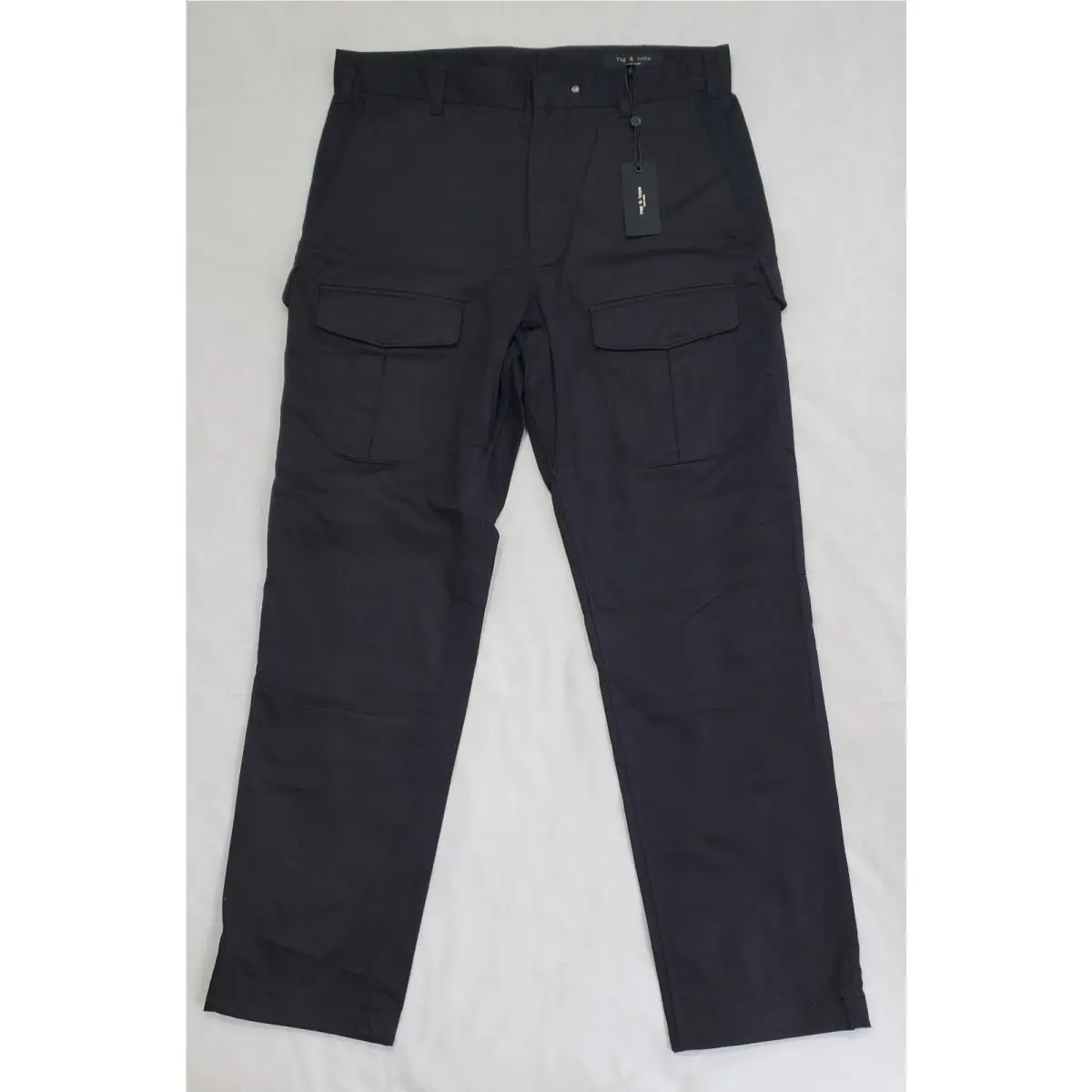 Rag Bone MBW23H7300FFML Flynt Cargo Black Pants Men`s Size 32x30