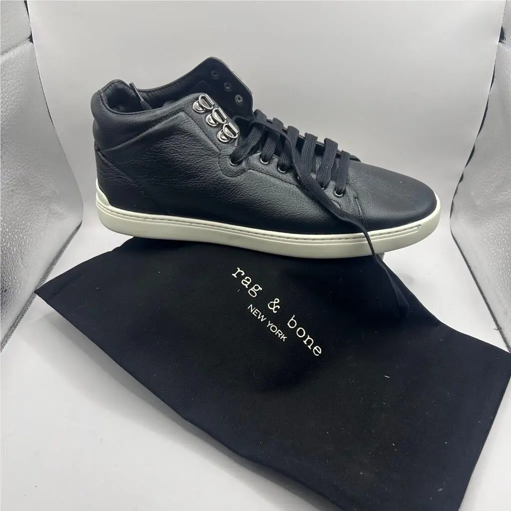Unisex Rag Bone Kent Sneakers Size 9.5 Black