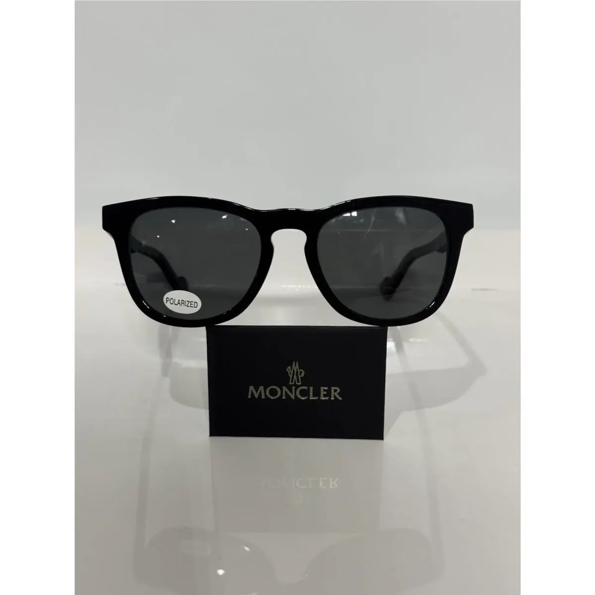 Moncler ML5101 001 Black Acetate Unisex Custom Gray Polarized Sunglasses