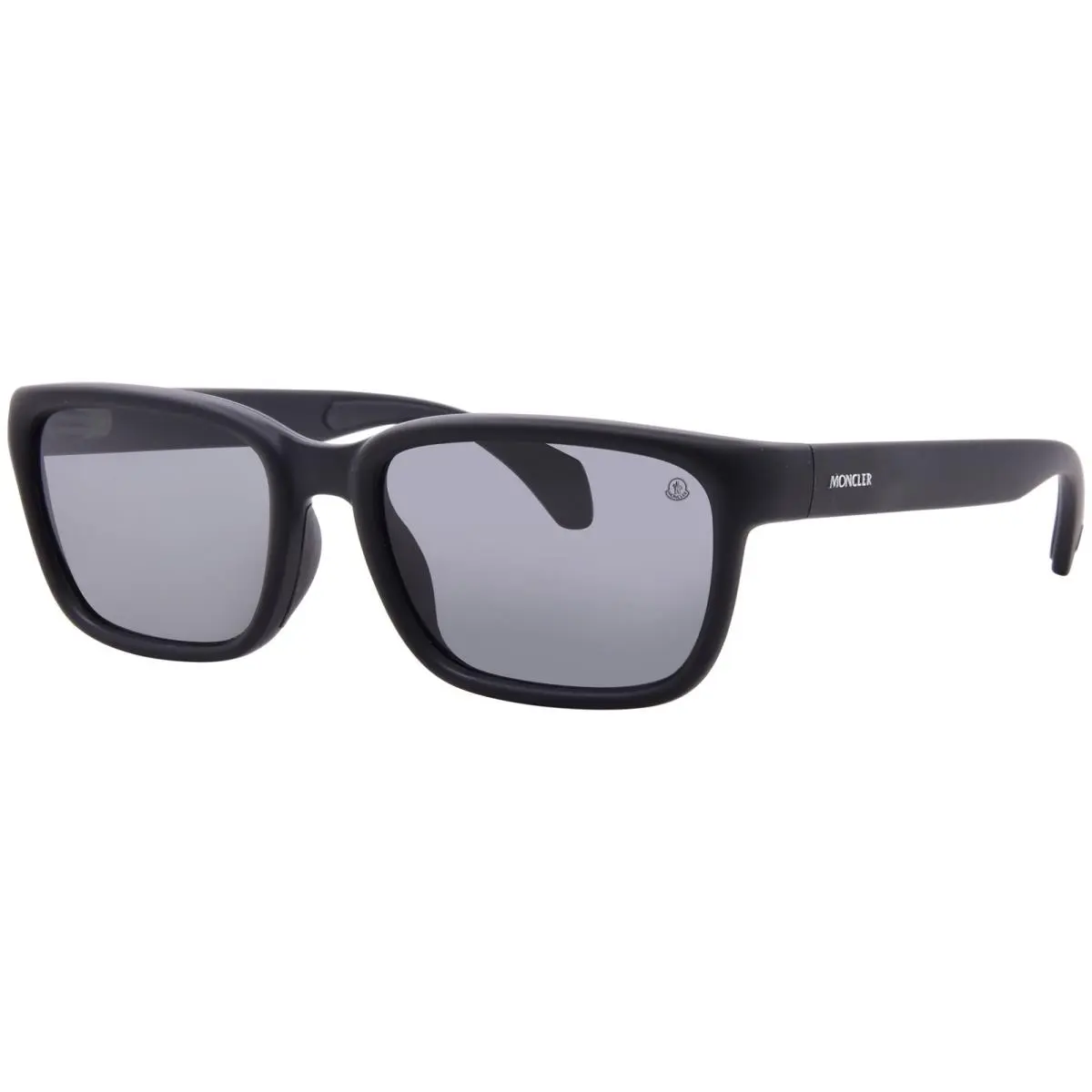 Moncler Slicka ME8002 500687 Sunglasses Matte Black/dark Grey Pillow Shape 55mm