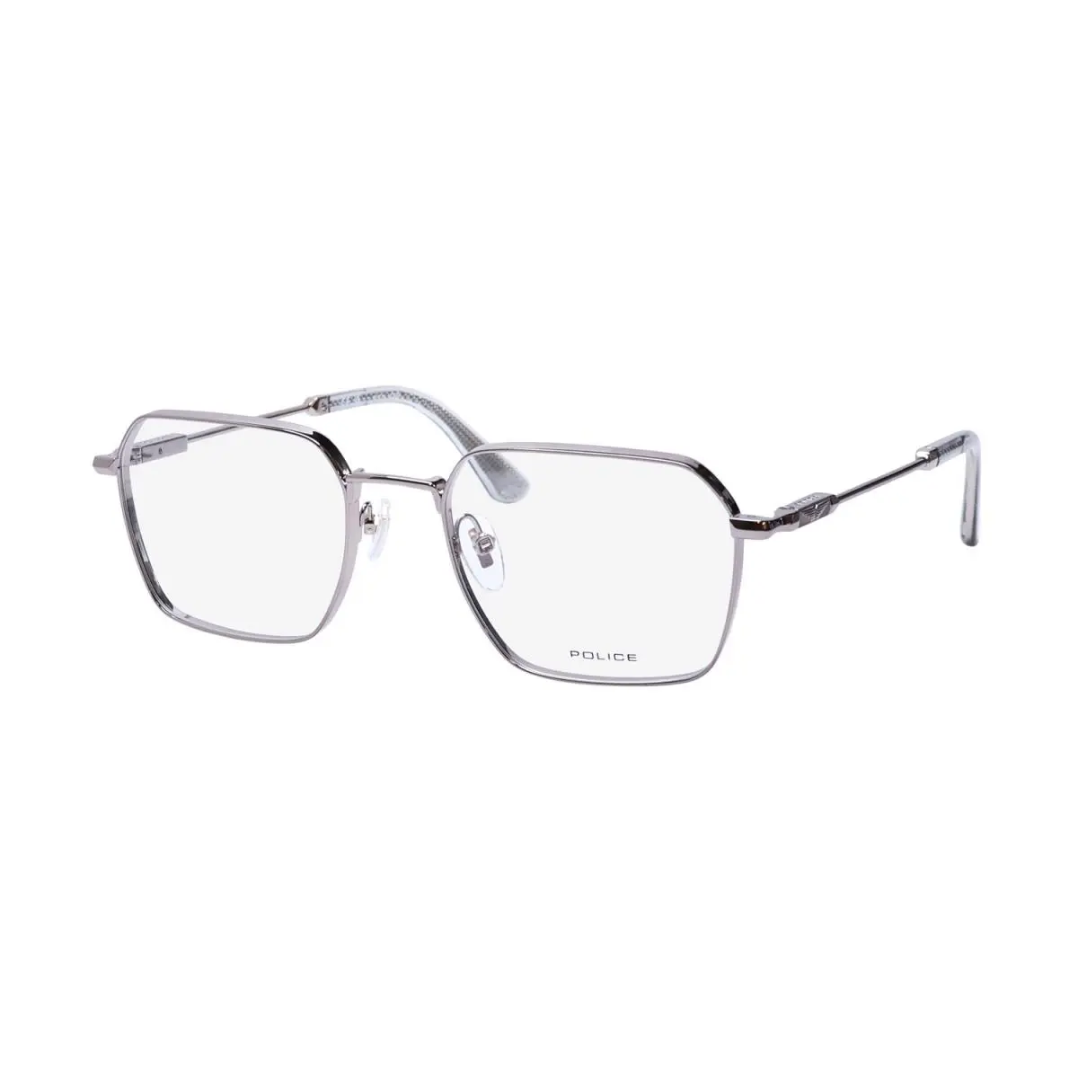 Police VPLF87 Horizon 3 Glasses Mens Geometric Metal Plastic Gold 08FE