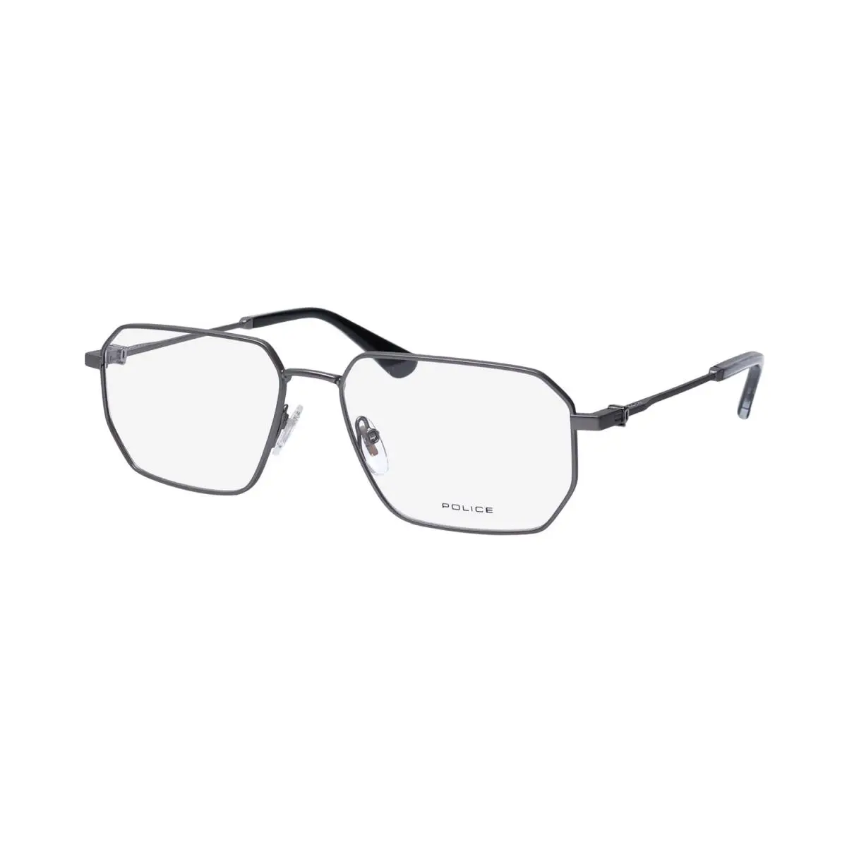 Police VPLN23 Force 4 Eyewear 55-16-145 Full-rim Brown Metal Plastic